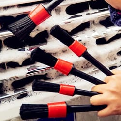 premium car detailing brush set for interior, wheels & vents