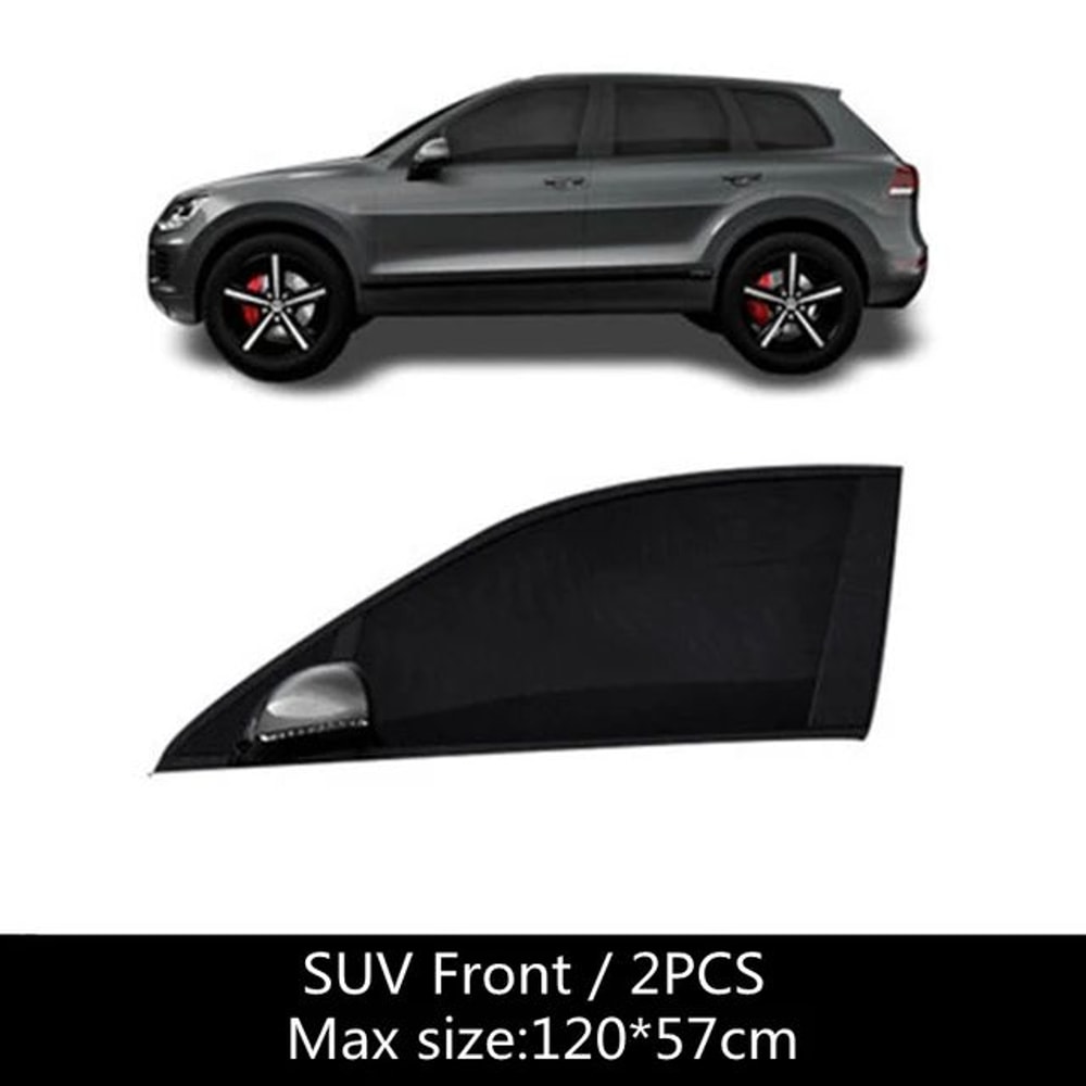 Universal Car Window Sunshade Curtains With Mosquito Mesh UV Insect Protection For SUVs And Cars 8