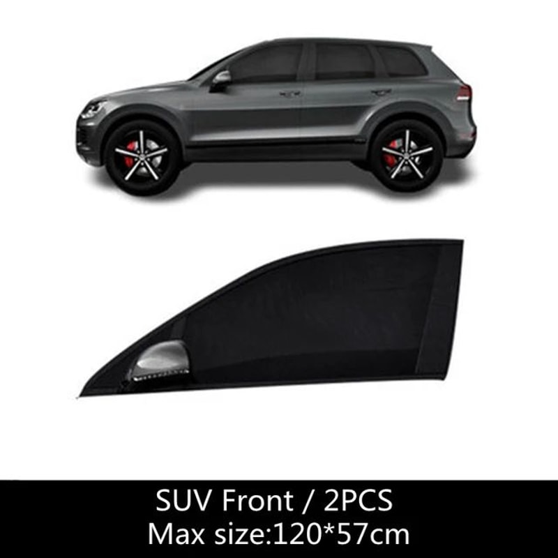 Universal Car Window Sunshade Curtains With Mosquito Mesh UV Insect Protection For SUVs And Cars 8