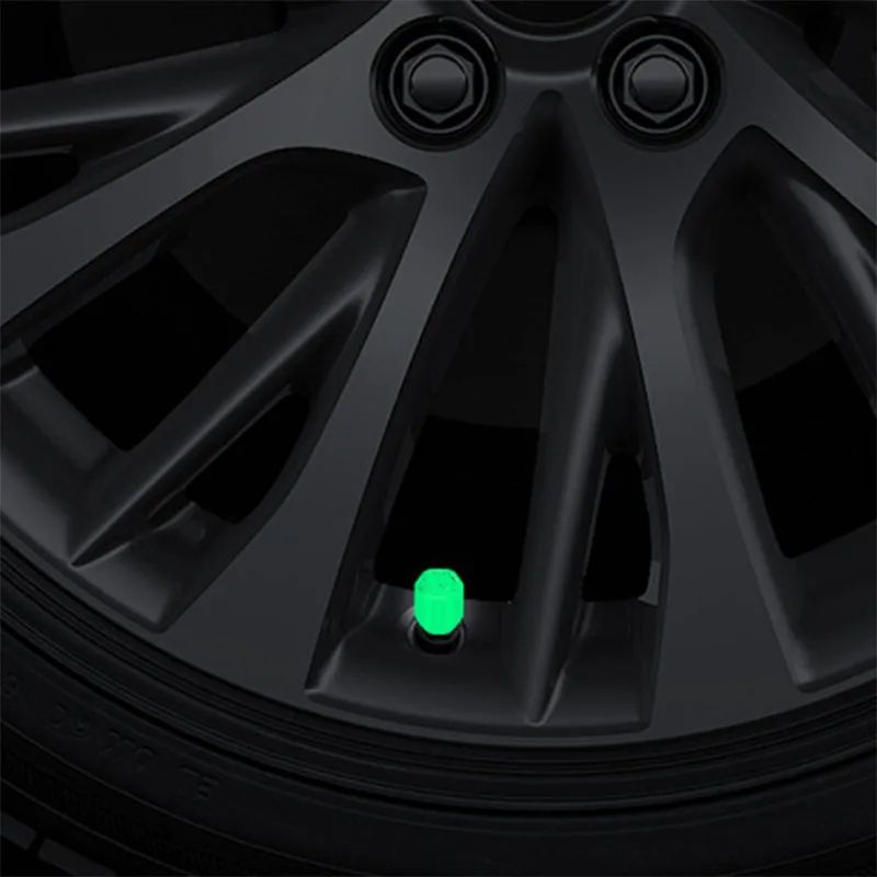 GlowRide Luminous Valve Caps For Cars Motorcycles Bikes 1