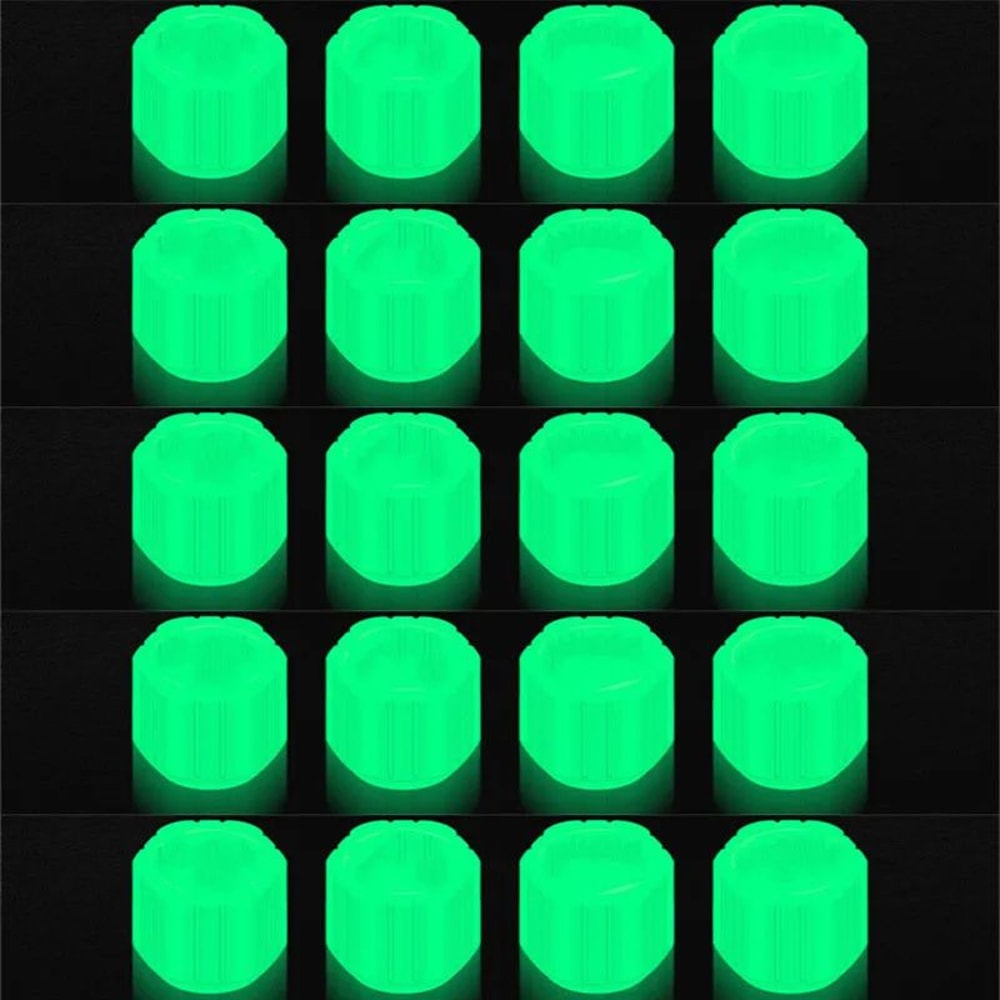 GlowRide Luminous Valve Caps For Cars Motorcycles Bikes 8