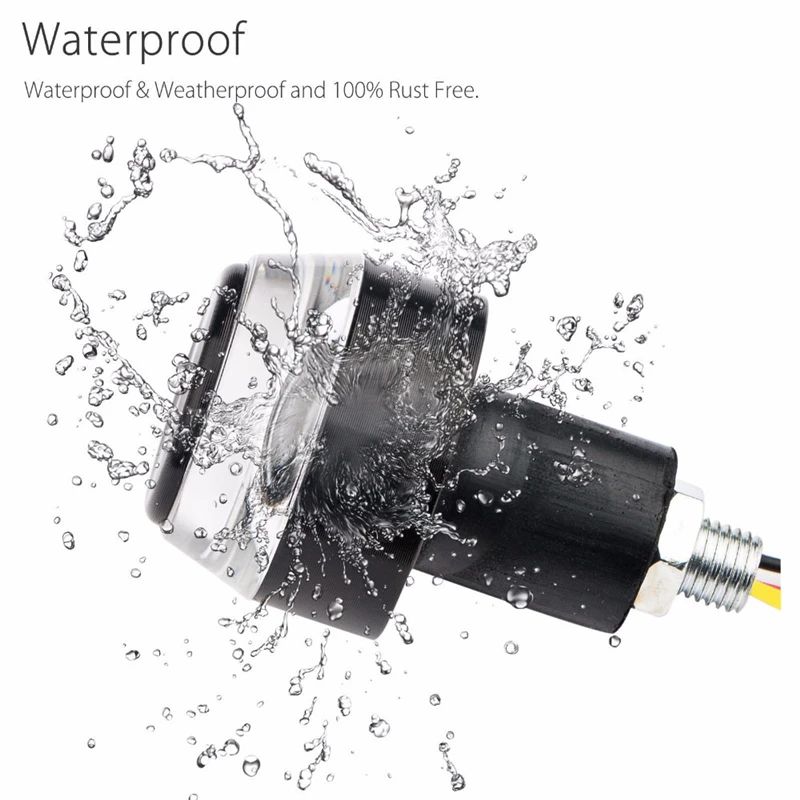 LED Handlebar End Turn Signals For Motorcycles 12V Universal BarEnd Blinkers 5