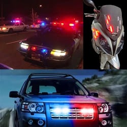 triguard led strobe emergency warning light for cars & motorcycles