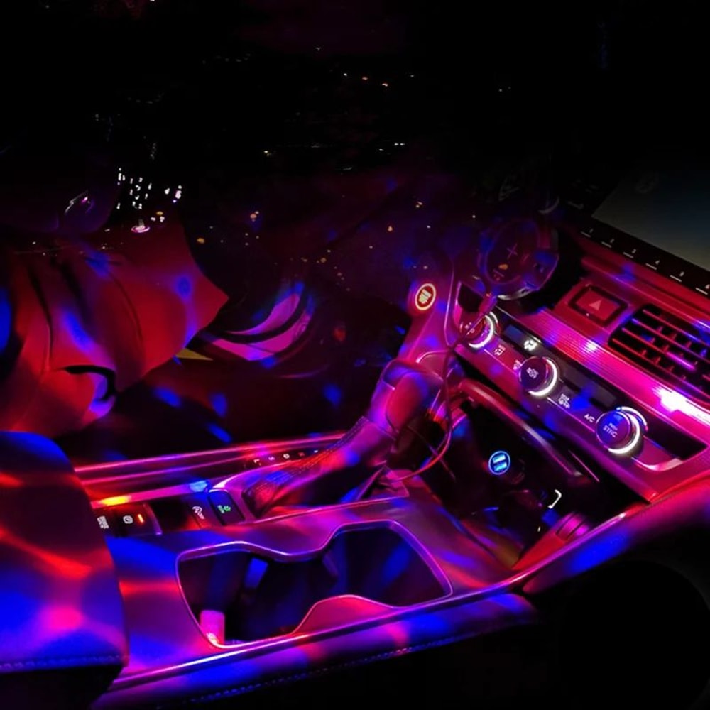 SoundActivated Car Ambient Light USB RGB DJ Mini 1