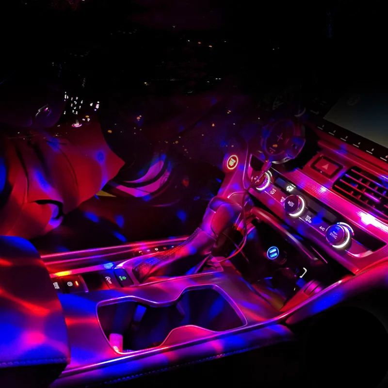 SoundActivated Car Ambient Light USB RGB DJ Mini 1
