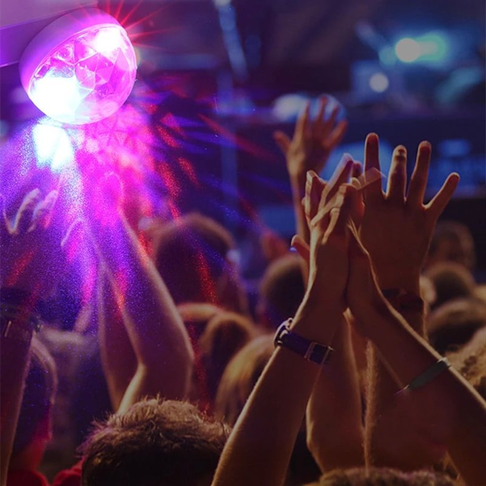 SoundActivated Car Ambient Light USB RGB DJ Mini 5
