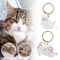 Transparent Pet Hair Keepsake Capsule Keychain Sentimental Cat Dog Hair Storage Box 0
