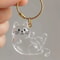 Transparent Pet Hair Keepsake Capsule Keychain Sentimental Cat Dog Hair Storage Box 3