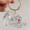 Transparent Pet Hair Keepsake Capsule Keychain Sentimental Cat Dog Hair Storage Box 4