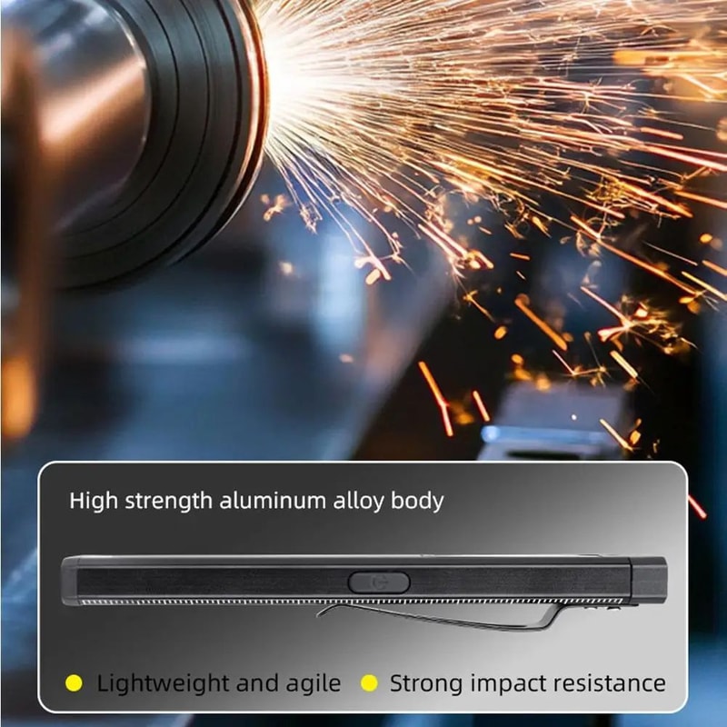 Mini Rechargeable LED Flashlight With Magnetic Base Waterproof Pocket Torch For Work Outdoor Use 1