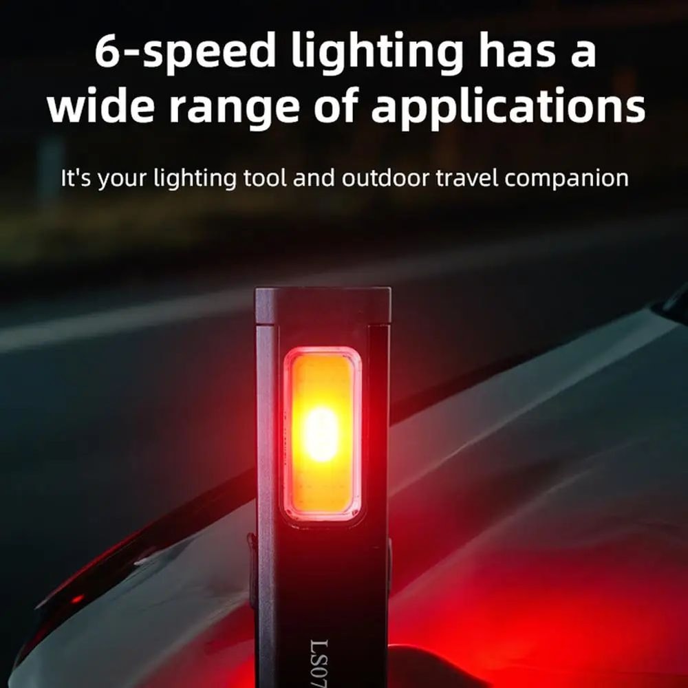 Mini Rechargeable LED Flashlight With Magnetic Base Waterproof Pocket Torch For Work Outdoor Use 2