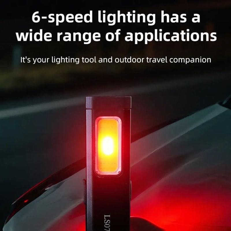 Mini Rechargeable LED Flashlight With Magnetic Base Waterproof Pocket Torch For Work Outdoor Use 2