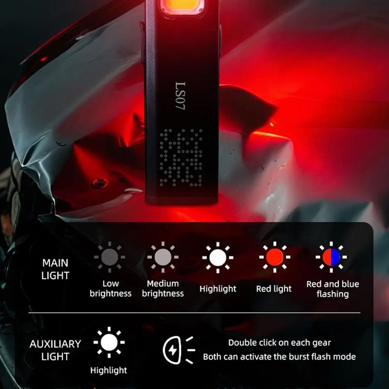 Mini Rechargeable LED Flashlight With Magnetic Base Waterproof Pocket Torch For Work Outdoor Use 3