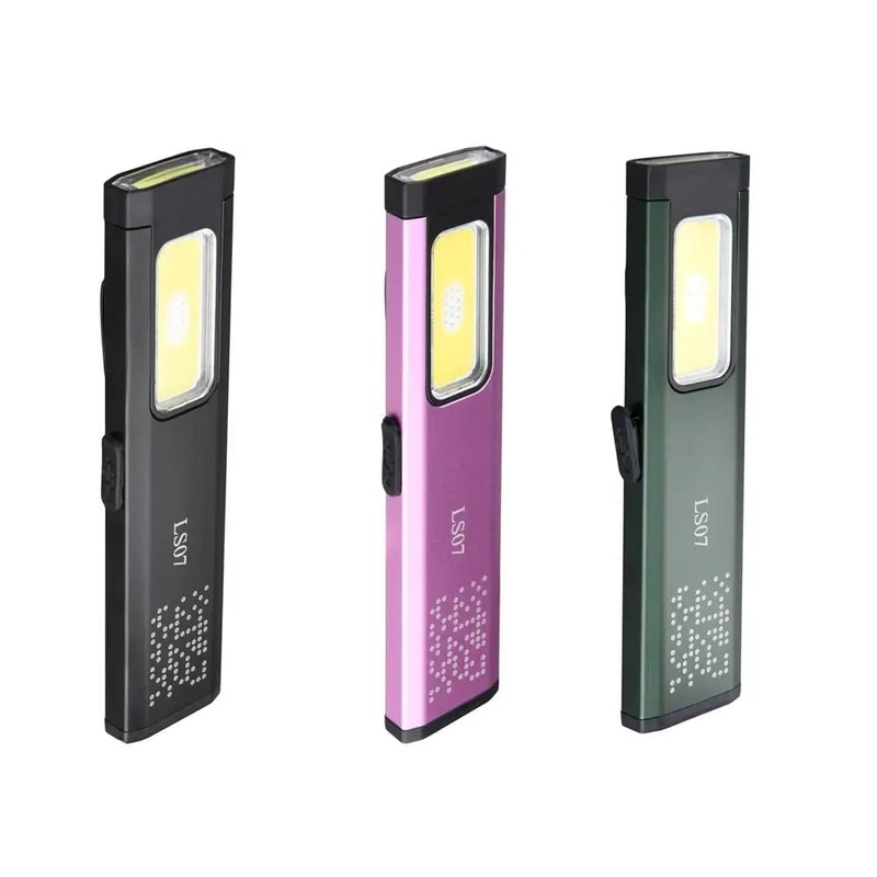 Mini Rechargeable LED Flashlight With Magnetic Base Waterproof Pocket Torch For Work Outdoor Use 5