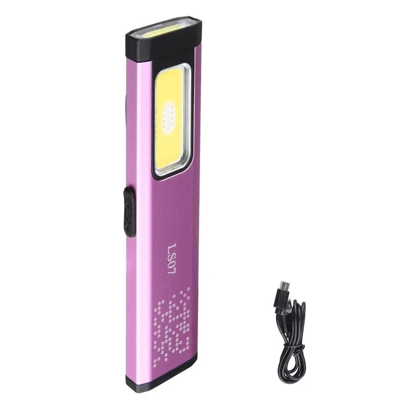 Mini Rechargeable LED Flashlight With Magnetic Base Waterproof Pocket Torch For Work Outdoor Use 7