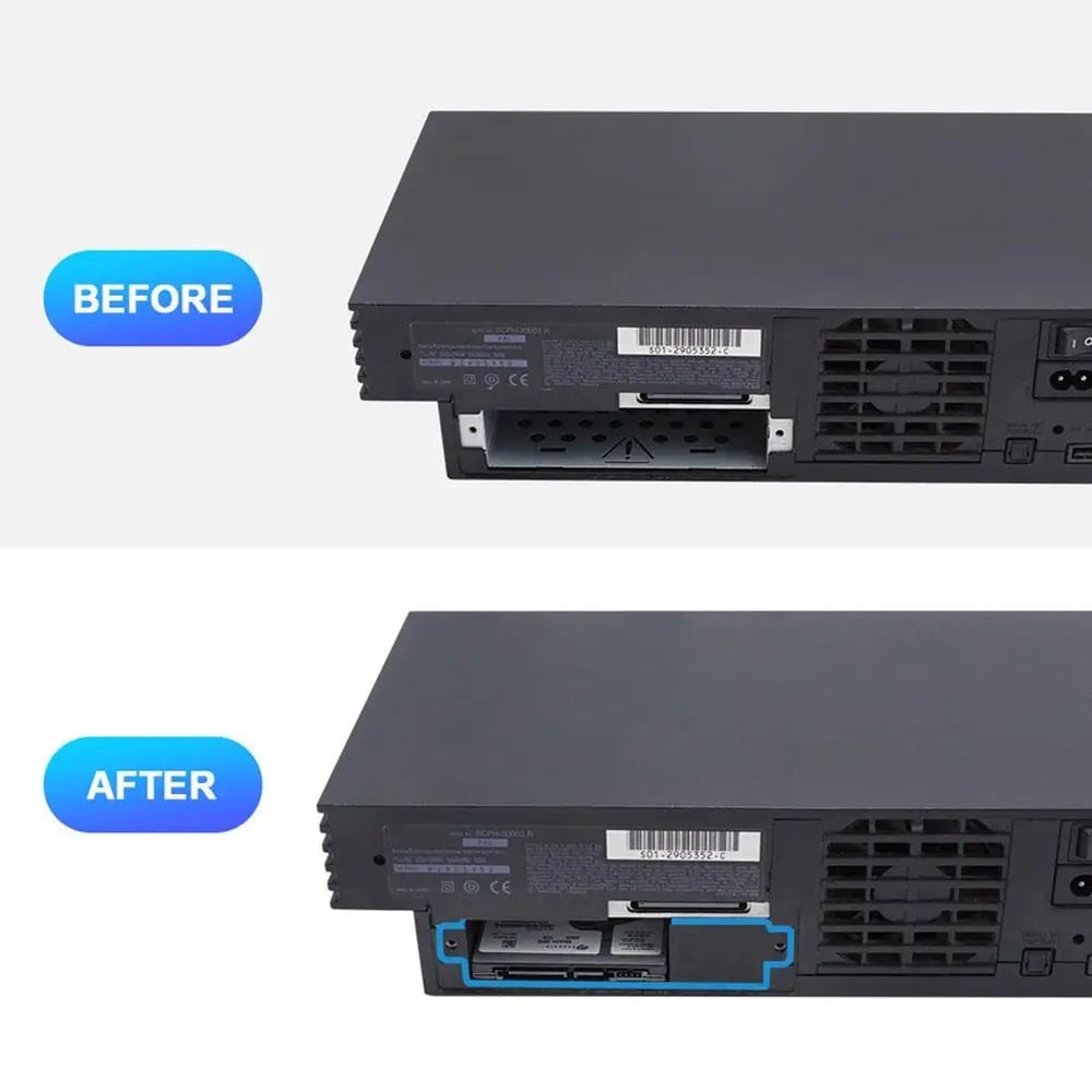 PS2 Fat 25Inch HDD SSD Mounting Bracket Secure Storage Upgrade Kit 2