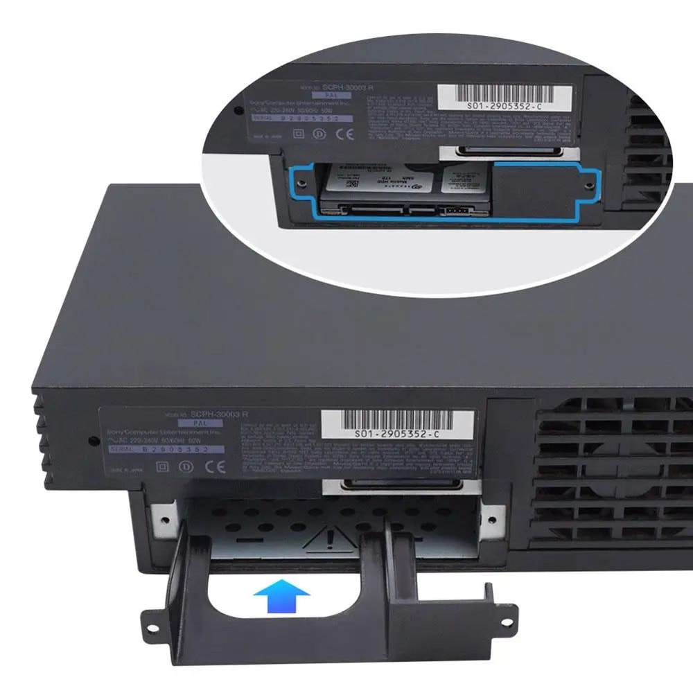 PS2 Fat 25Inch HDD SSD Mounting Bracket Secure Storage Upgrade Kit 3