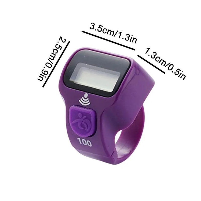 Mini Ring Finger Counter LCD Digital Tally Clicker For Events Sports Daily Counting 2