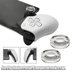 ps5 portal anti-slip silicone thumb grip caps – transparent comfort joystick covers