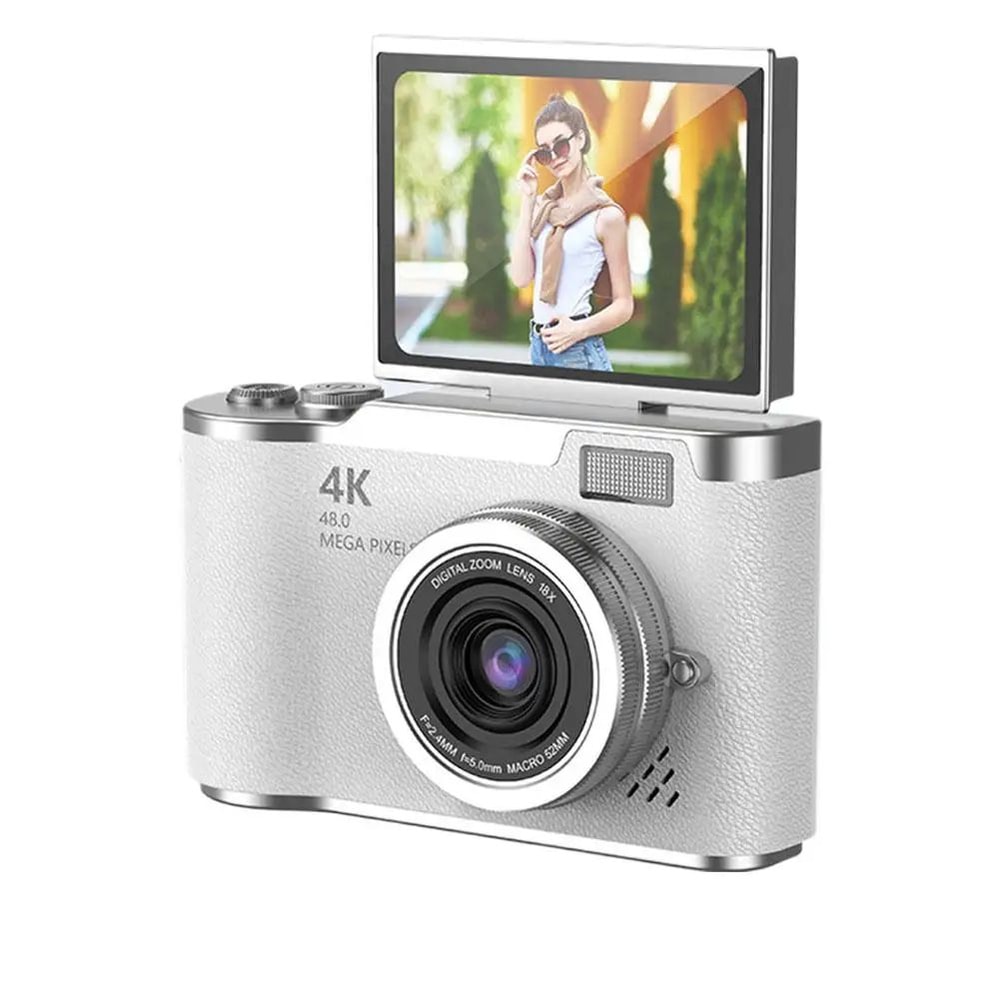 UltraView 4K FlipScreen Digital Camera 48MP Compact Travel Selfie Camera 5
