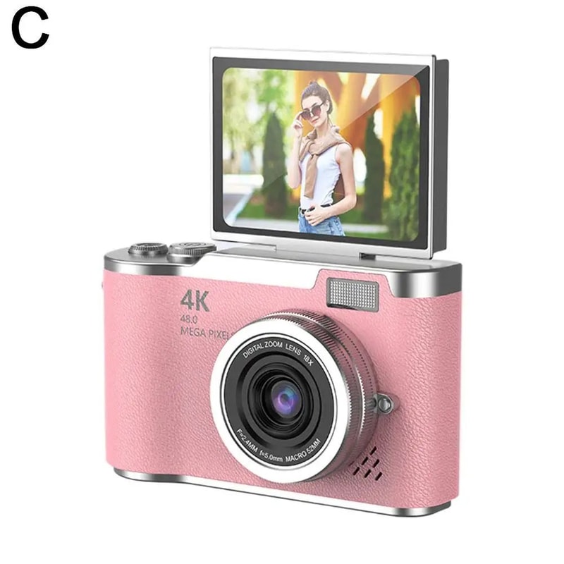 UltraView 4K FlipScreen Digital Camera 48MP Compact Travel Selfie Camera 9