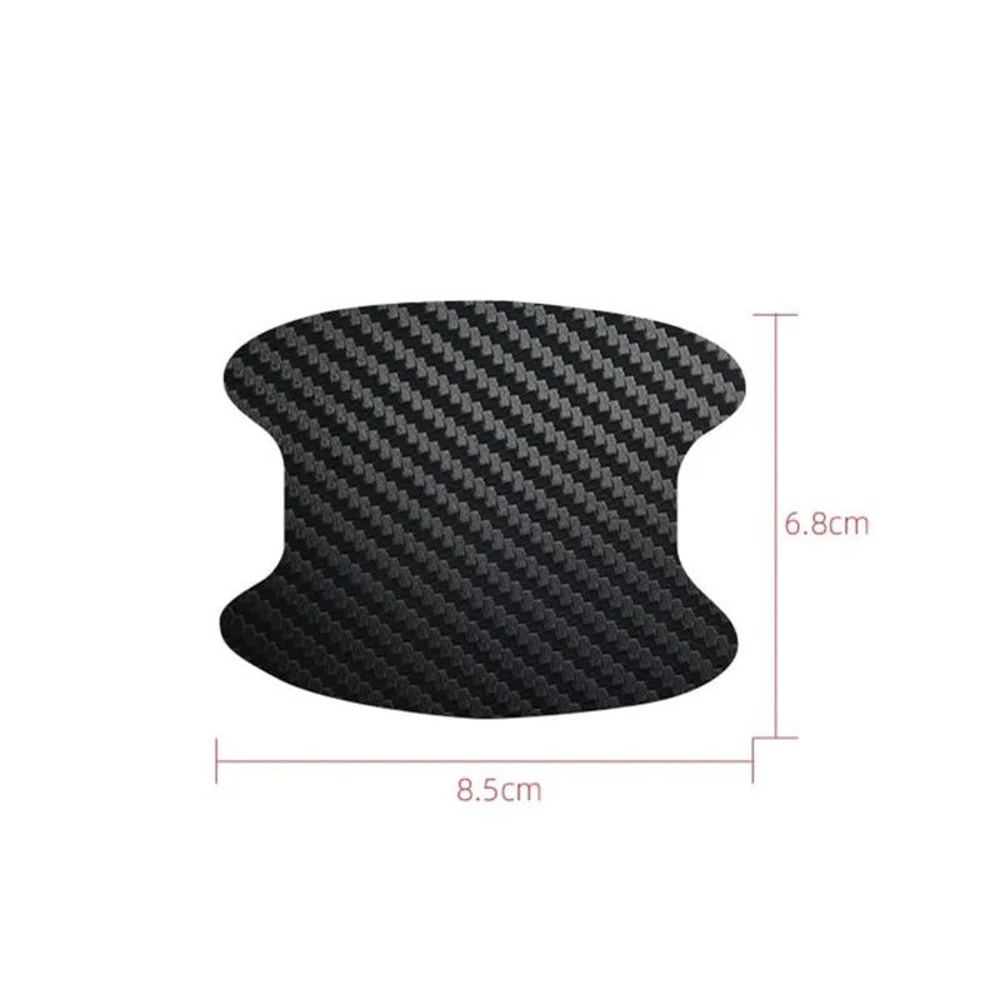 Carbon Fiber Car Door Handle Scratch Protector 4Piece Car Door Protection Film For Exterior Stylin 3
