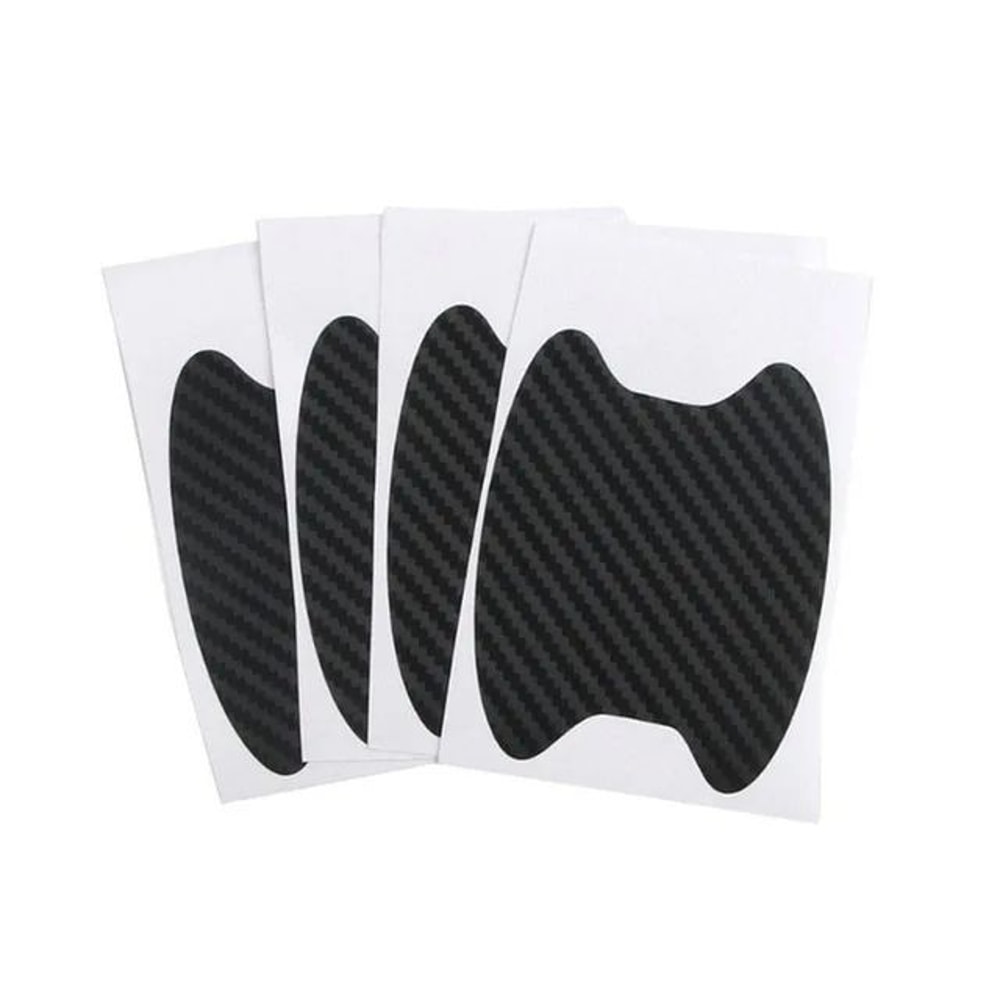 Carbon Fiber Car Door Handle Scratch Protector 4Piece Car Door Protection Film For Exterior Stylin 7