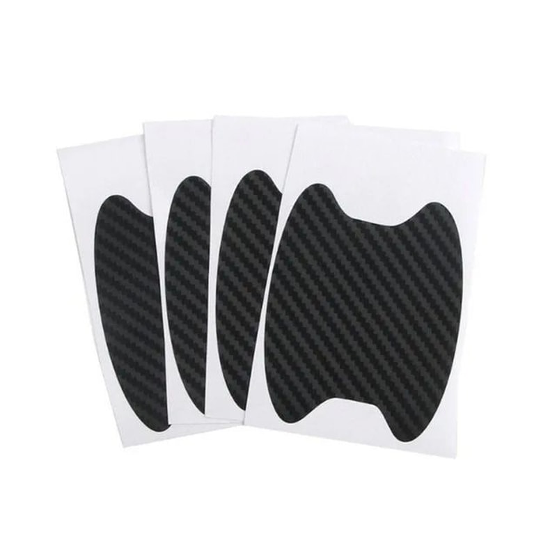 Carbon Fiber Car Door Handle Scratch Protector 4Piece Car Door Protection Film For Exterior Stylin 7