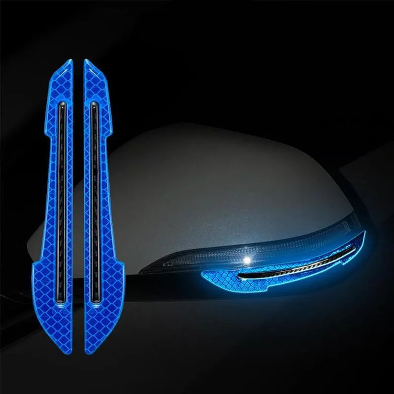 Reflective Car Wheel Hub Door Edge Safety Warning Tape Strips 12