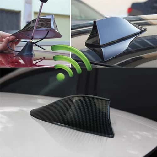 Sleek Shark Fin Antenna Cover – Universal Car Roof Radio Signal Aerial Upgrade