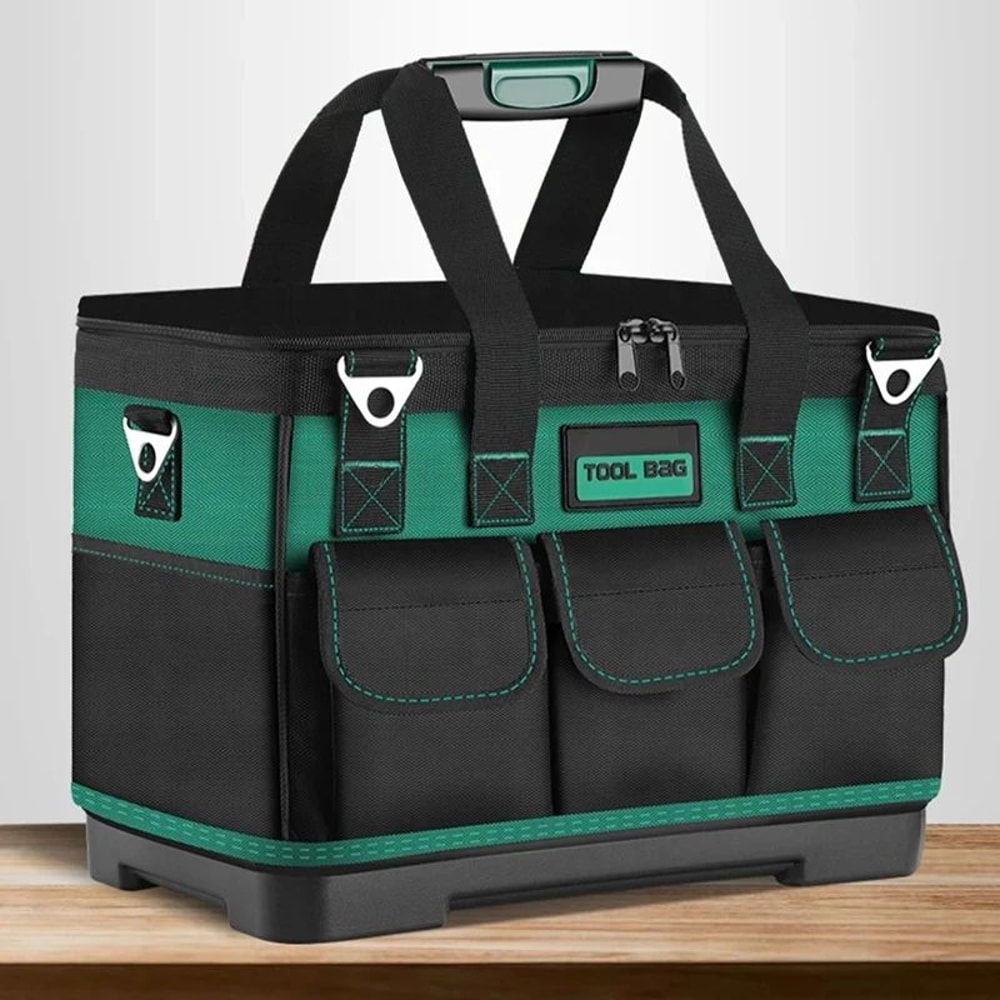 23Inch HeavyDuty Waterproof Tool Bag Large Capacity Electrician Tradesman Organizer 2