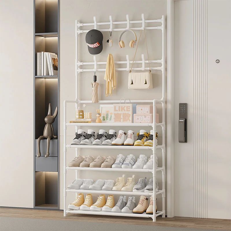 5Tier Portable Shoe Hat Storage Rack With Shelves Reinforced MultiPurpose Organizer For Home 2