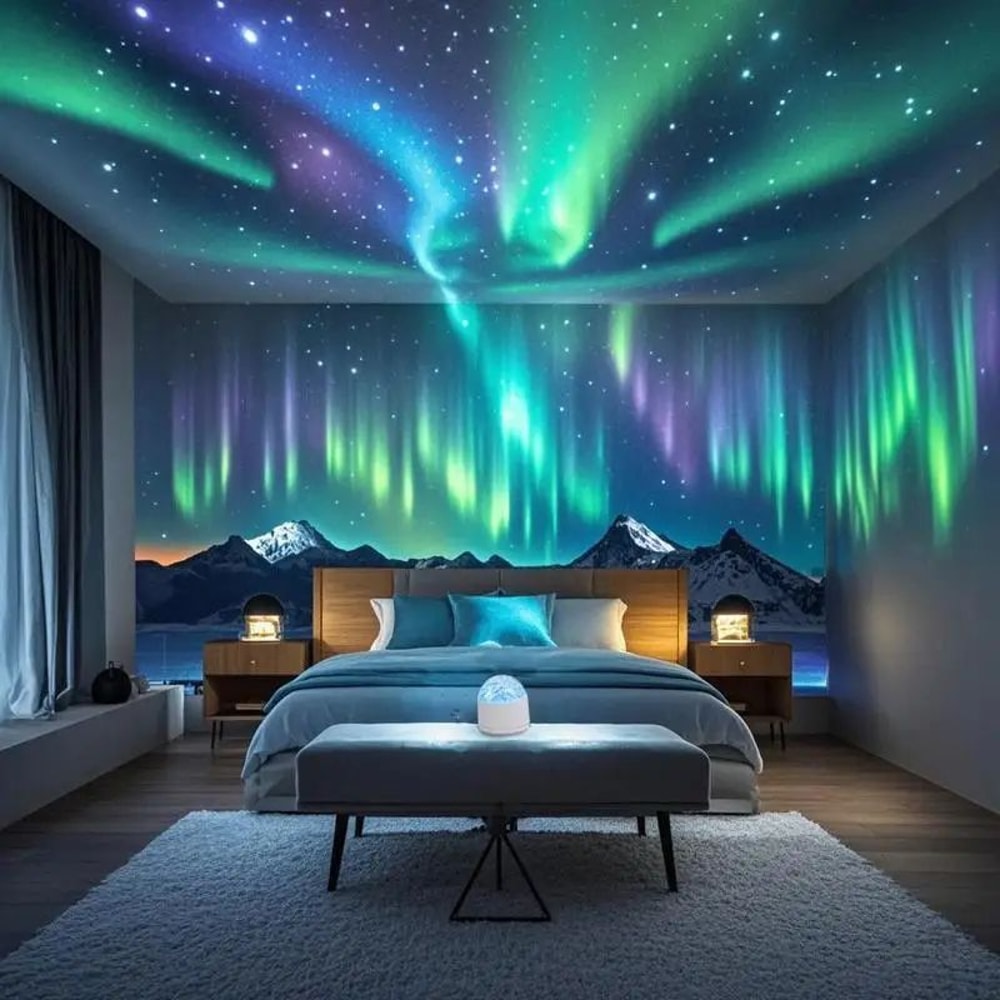 AuroraGlow Northern Lights LED Projector Night Light With Remote Control 2