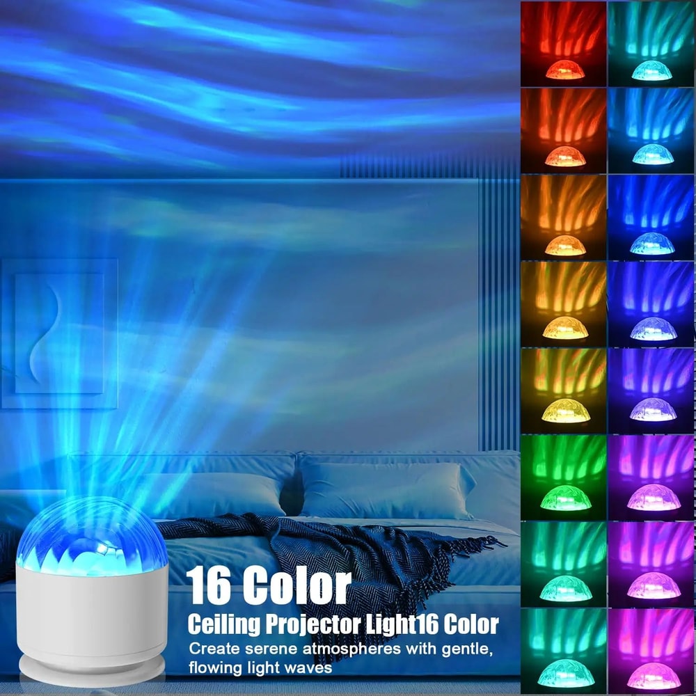 AuroraGlow Northern Lights LED Projector Night Light With Remote Control 3