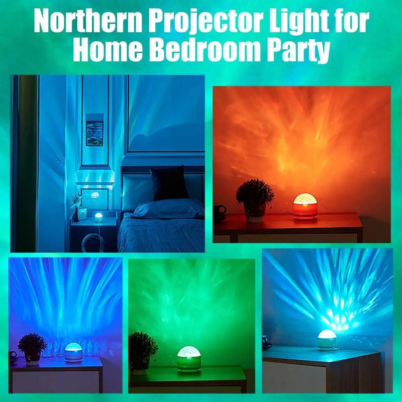 AuroraGlow Northern Lights LED Projector Night Light With Remote Control 4