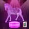 3D Horse Night Light Lamp For Kids Home Decor Zodiac Horse LED Bedside Lamp 0