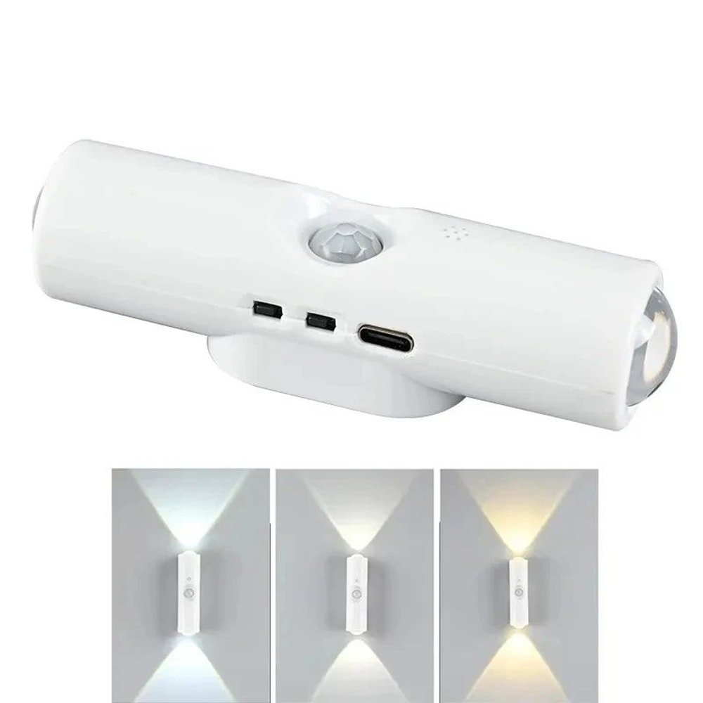 Smart RGB Motion Sensor Wall Light Magnetic LED Night Light For Stairs Hallways 6
