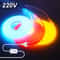 COB Neon LED Strip Light Kit With Dimmer Plug Flexible 220V Ambient Decor Lighting 0