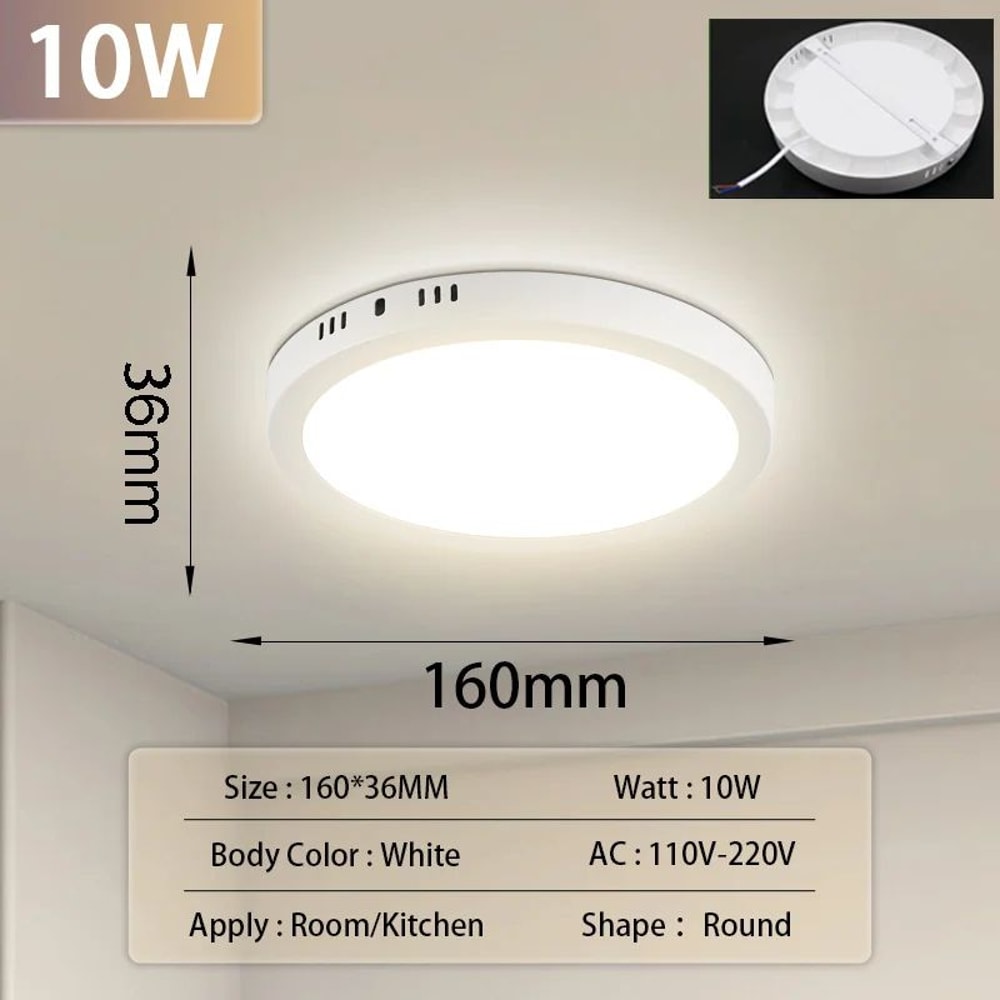 UltraThin Modern LED Ceiling Light Flush Mount Panel For Living Bedroom 6