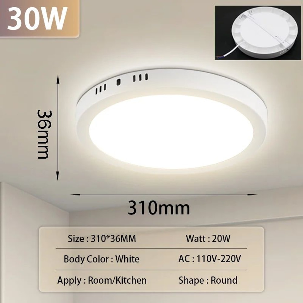 UltraThin Modern LED Ceiling Light Flush Mount Panel For Living Bedroom 9