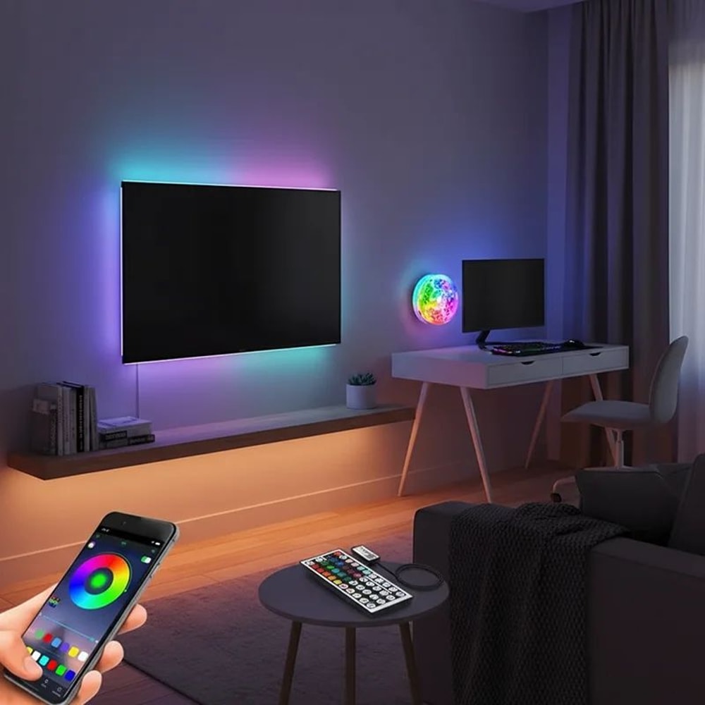 Smart RGB USB LED Strip Lights With WiFi App Control Tuya Alexa Google Compatible 1
