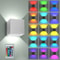AuroraGlow RGB LED Wall Light With Remote Modern ColorChanging Wall Sconce For Stylish Indoor Ambi 5