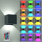 AuroraGlow RGB LED Wall Light With Remote Modern ColorChanging Wall Sconce For Stylish Indoor Ambi 6