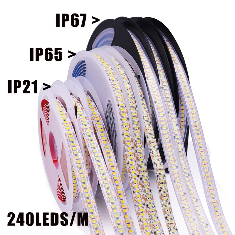 UltraFlex 5m Warm White LED Strip Lights Waterproof 12V24V SMD 2835 HighBrightness Ribbon 5
