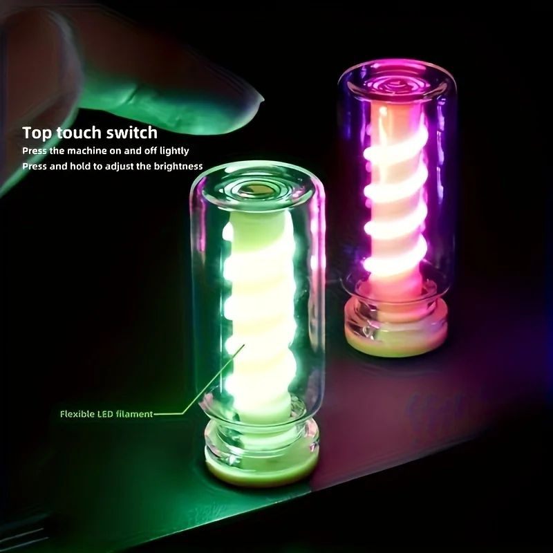 Retro Touch Dimmable USB Mood Lamp With Spring Design 1