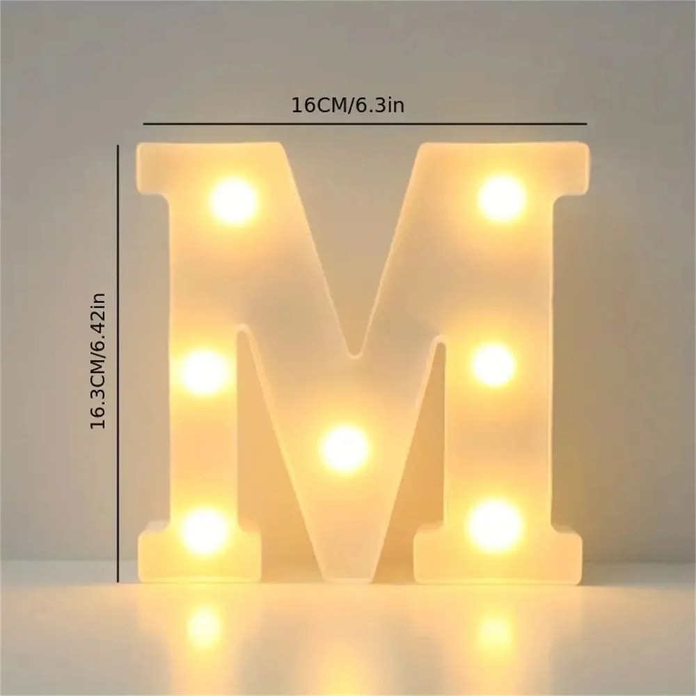 LED Marquee Letter Light 16cm Light Up Alphabet Number Night Decor 10