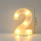 LED Marquee Letter Light 16cm Light Up Alphabet Number Night Decor 2