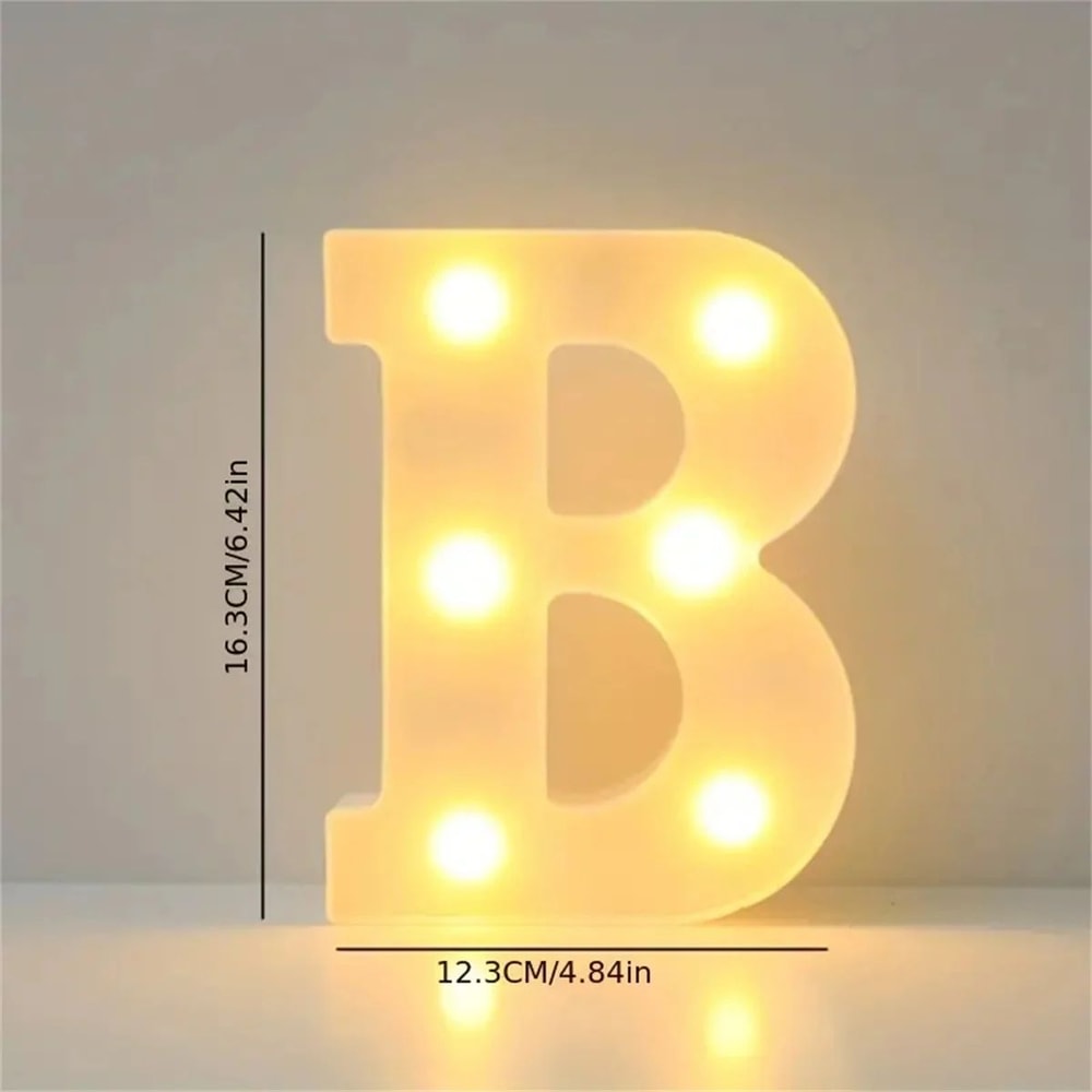 LED Marquee Letter Light 16cm Light Up Alphabet Number Night Decor 7