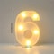 LED Marquee Letter Light 16cm Light Up Alphabet Number Night Decor 12