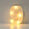 LED Marquee Letter Light 16cm Light Up Alphabet Number Night Decor 15